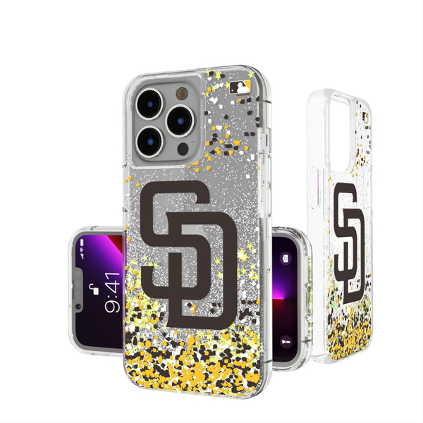 San Diego Padres Confetti iPhone Glitter Phone Case