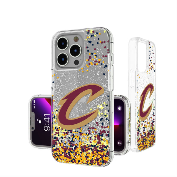 Cleveland Cavaliers Confetti iPhone Glitter Phone Case