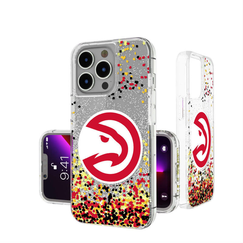 Atlanta Hawks Confetti iPhone Glitter Phone Case