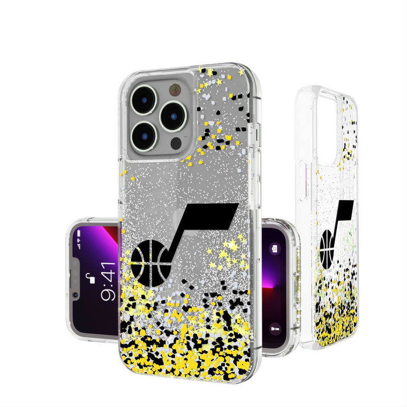 Utah Jazz Confetti iPhone Glitter Phone Case