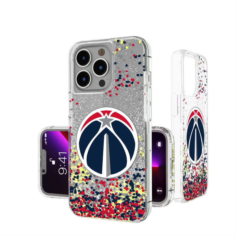 Washington Wizards Confetti iPhone Glitter Phone Case