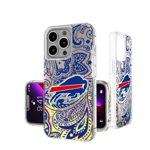 Buffalo Bills Paisley iPhone Glitter Phone Case