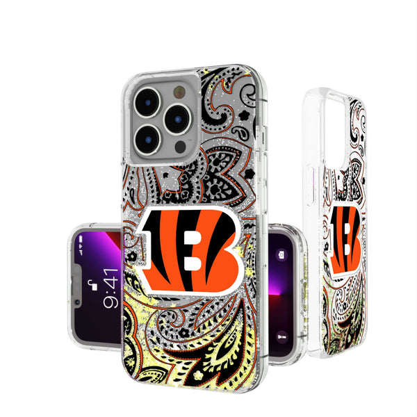 Cincinnati Bengals Paisley iPhone Glitter Phone Case