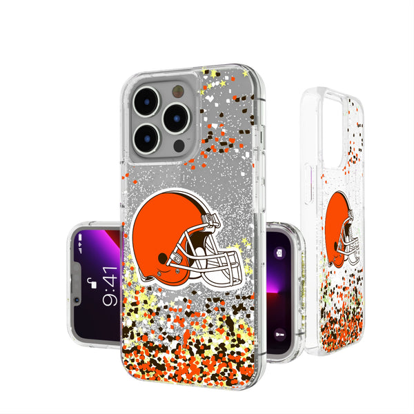 Cleveland Browns Confetti iPhone Glitter Phone Case