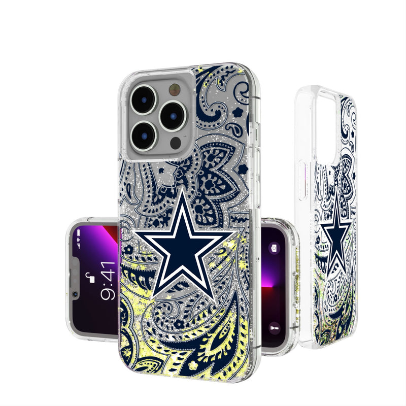 Dallas Cowboys Paisley iPhone Glitter Phone Case