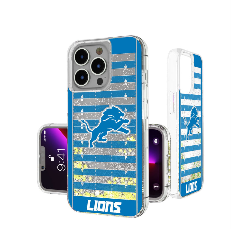 Detroit Lions Field iPhone Glitter Phone Case