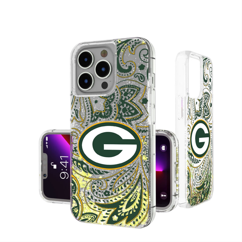 Green Bay Packers Paisley iPhone Glitter Phone Case