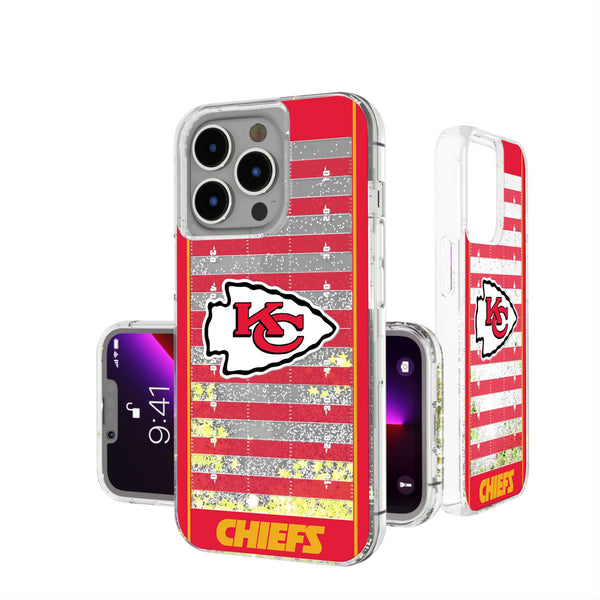 Kansas City Chiefs Field iPhone Glitter Phone Case