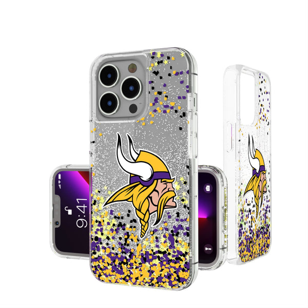 Minnesota Vikings Confetti iPhone Glitter Phone Case