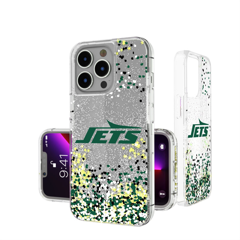 New York Jets Confetti iPhone Glitter Phone Case