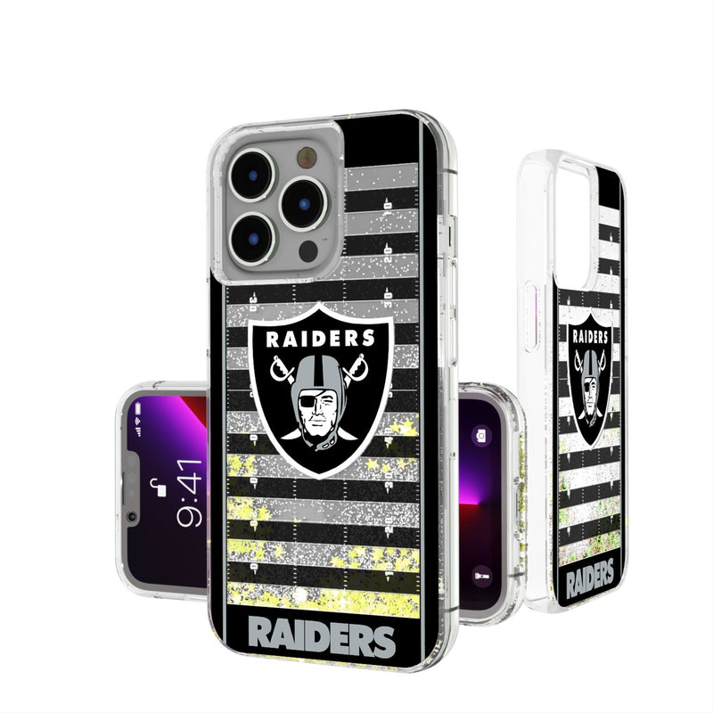 Las Vegas Raiders Field iPhone Glitter Phone Case