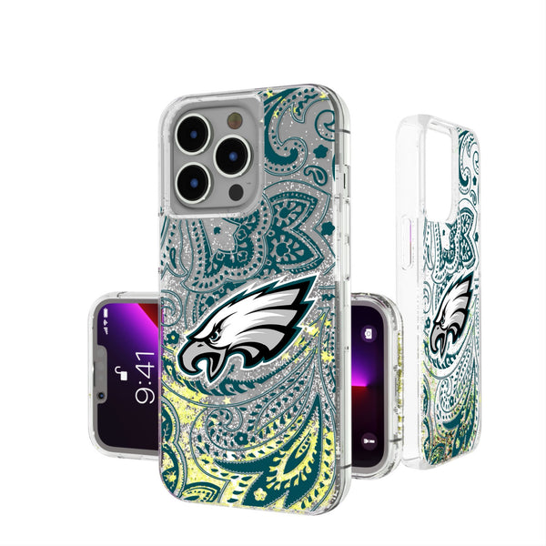 Philadelphia Eagles Paisley iPhone Glitter Phone Case