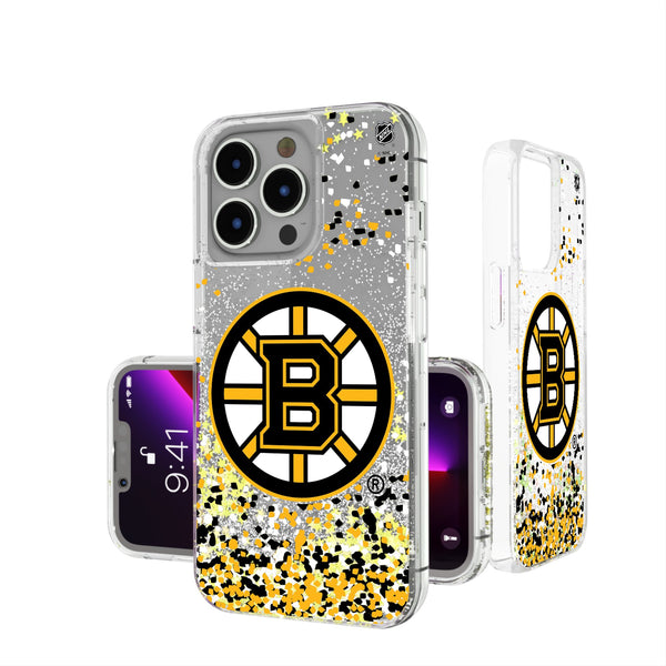 Boston Bruins Confetti iPhone Glitter Phone Case