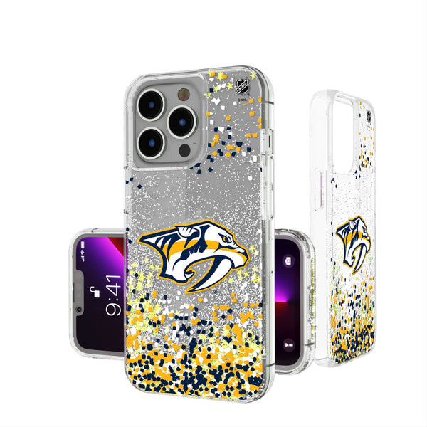 Nashville Predators Confetti iPhone Glitter Phone Case