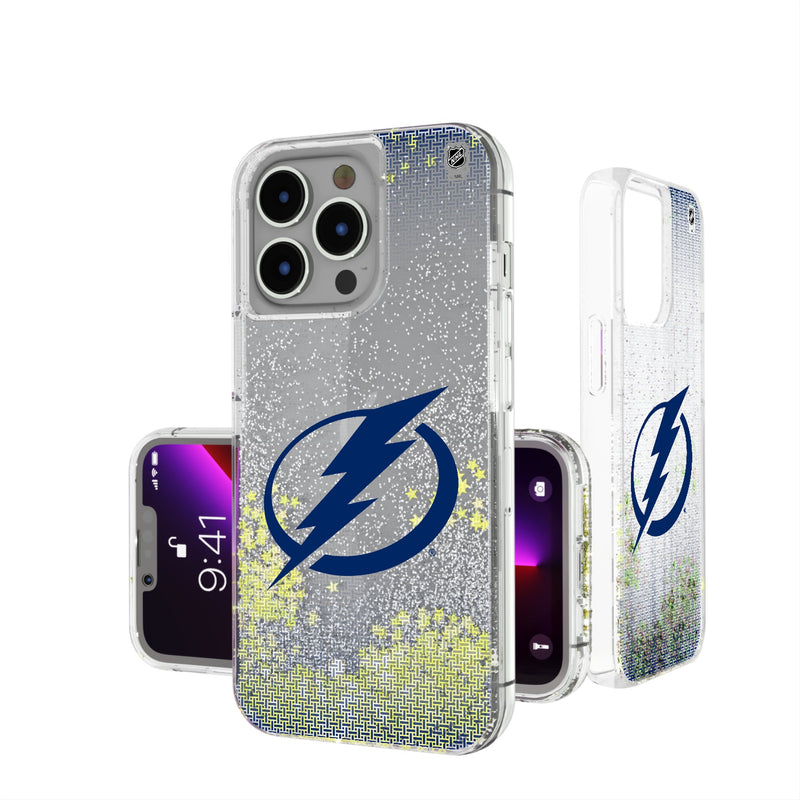 Tampa Bay Lightning Linen iPhone Glitter Phone Case