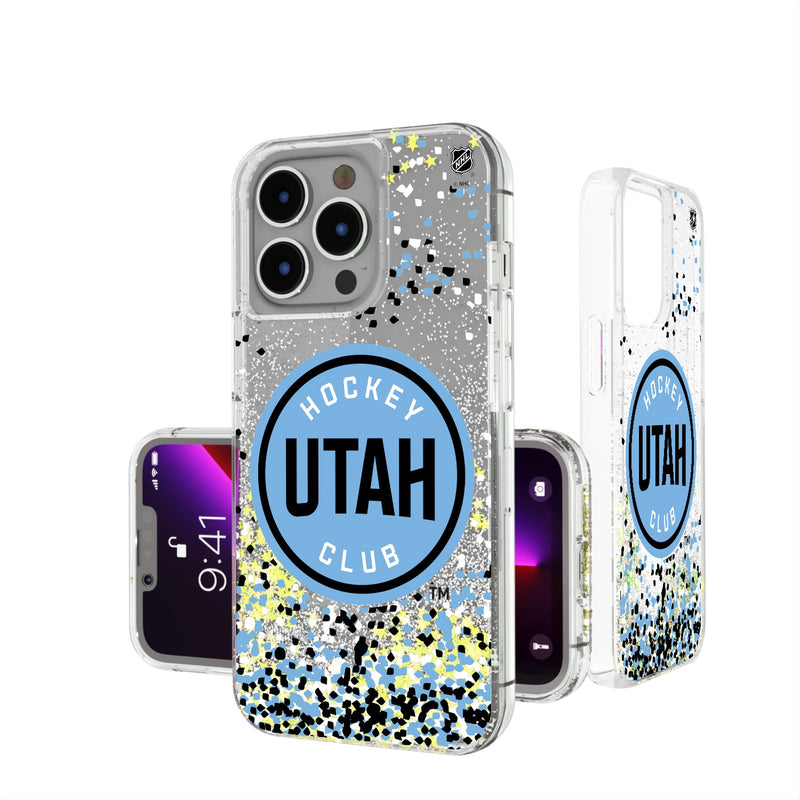 Utah Hockey Club Confetti iPhone Glitter Phone Case