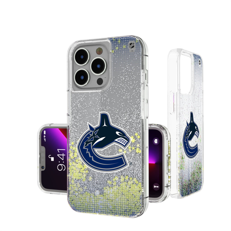 Vancouver Canucks Linen iPhone Glitter Phone Case