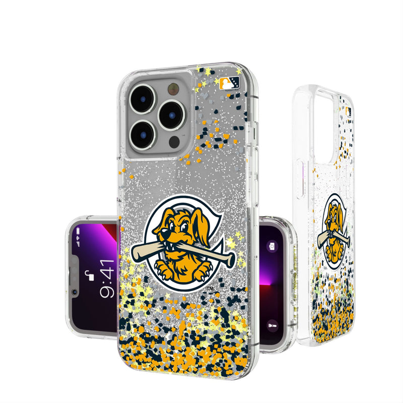 Charleston RiverDogs Confetti iPhone Glitter Phone Case