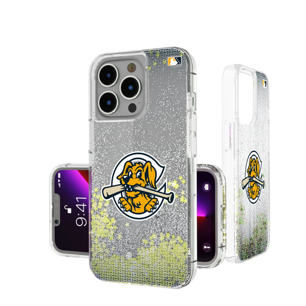 Charleston RiverDogs Linen iPhone Glitter Phone Case