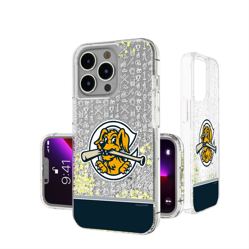 Charleston RiverDogs Memories Print iPhone Glitter Phone Case