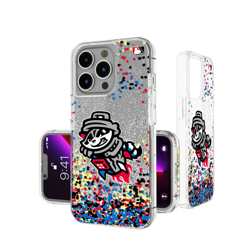 Rocket City Trash Pandas Confetti iPhone Glitter Phone Case