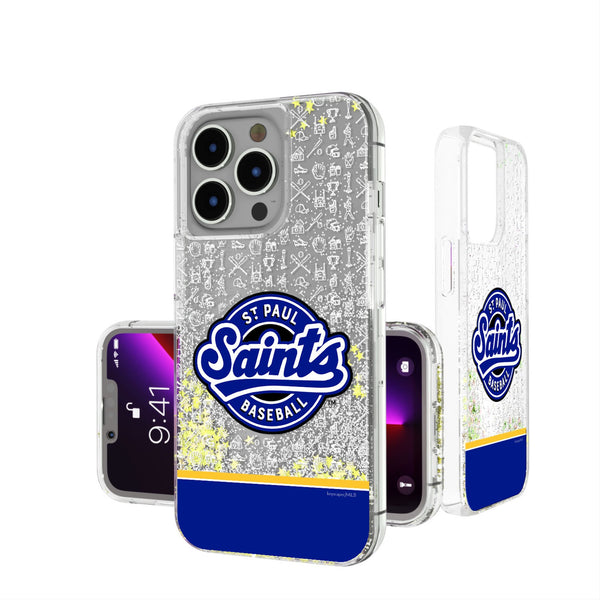 St. Paul Saints Memories Print iPhone Glitter Phone Case