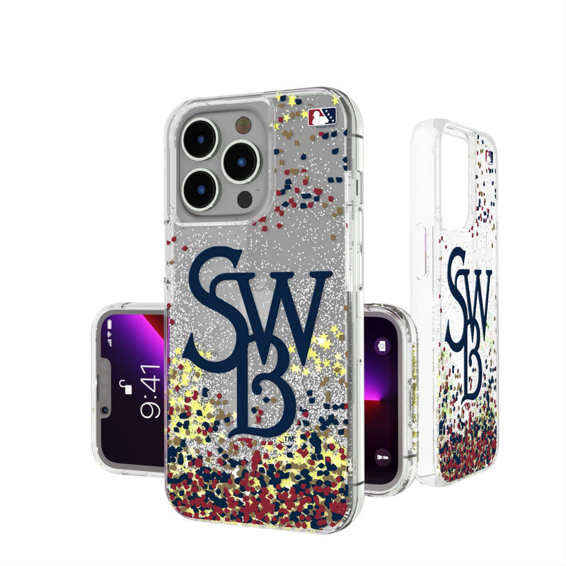 Scranton/Wilkes-Barre RailRiders Confetti iPhone Glitter Phone Case