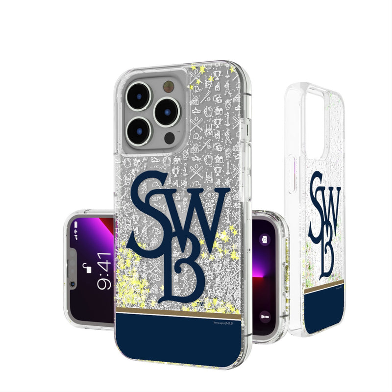 Scranton/Wilkes-Barre RailRiders Memories Print iPhone Glitter Phone Case