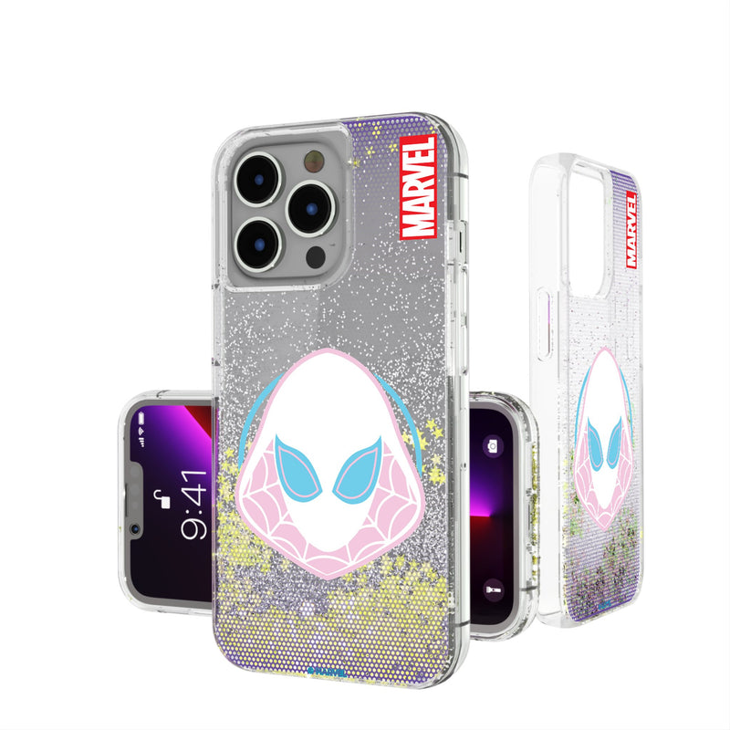 Marvel Spider-Gwen Grid iPhone Glitter Phone Case