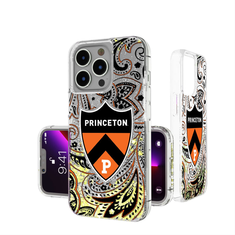 Princeton Tigers Paisley iPhone Glitter Phone Case