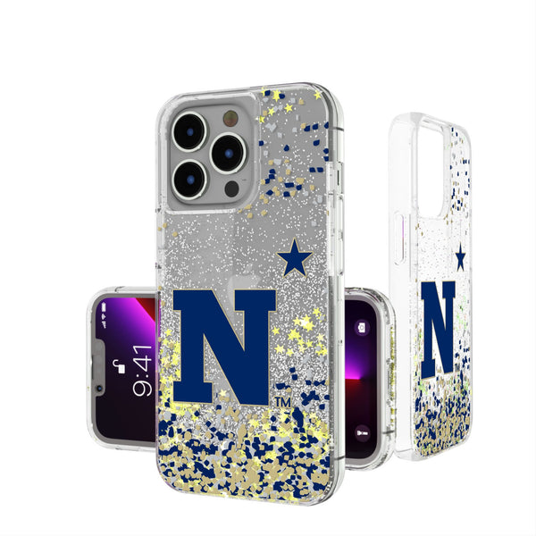 United State Naval Academy Midshipmen Confetti iPhone Glitter Phone Case