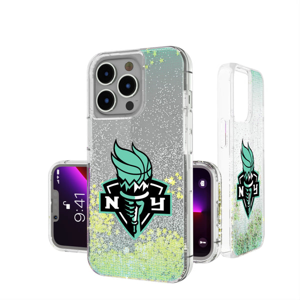 New York Liberty Linen iPhone Glitter Phone Case