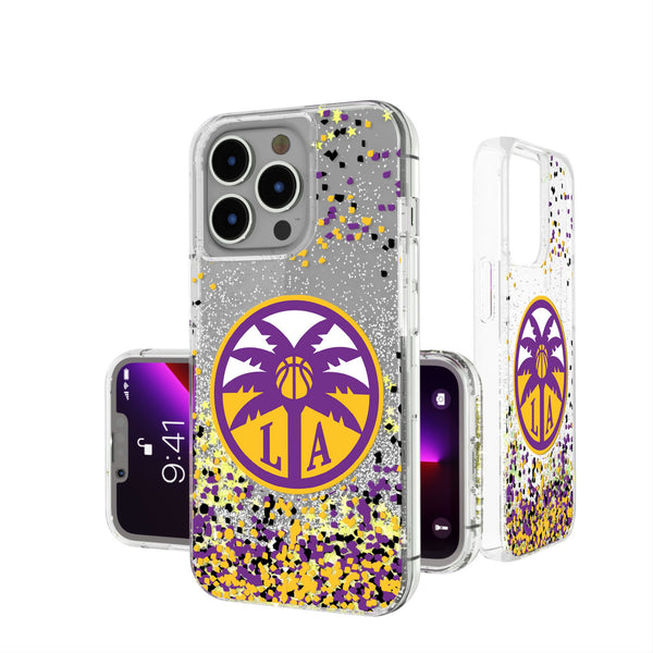 Los Angeles Sparks Confetti iPhone Glitter Phone Case