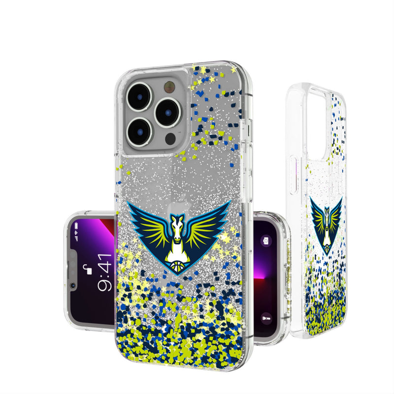 Dallas Wings Confetti iPhone Glitter Phone Case