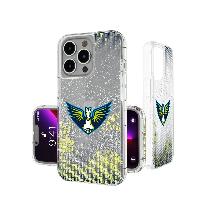 Dallas Wings Linen iPhone Glitter Phone Case