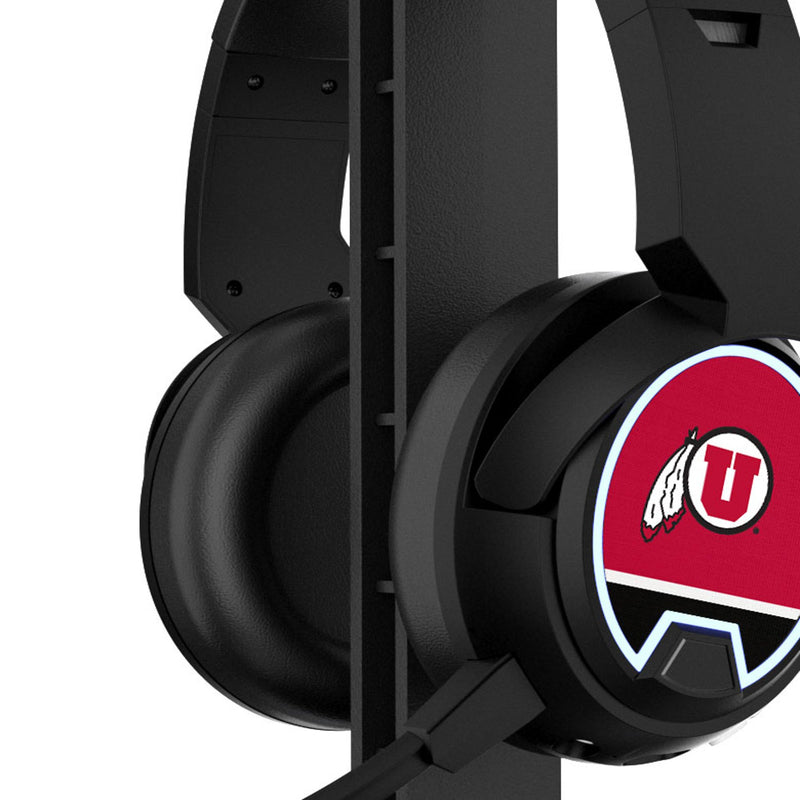 University of Utah Utes Stripe Gaming Headphones