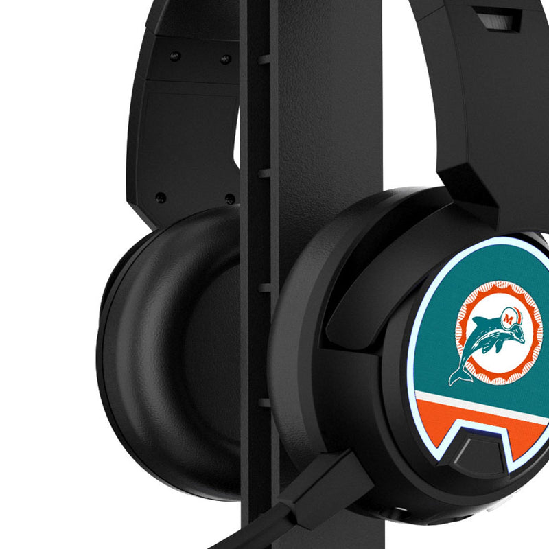 Miami Dolphins 1966-1973 Historic Collection Stripe Gaming Headphones