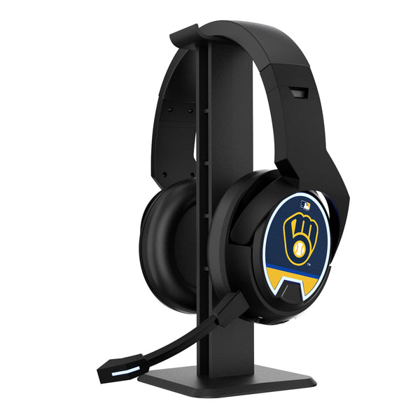 Milwaukee Brewers Stripe Gaming Headphones