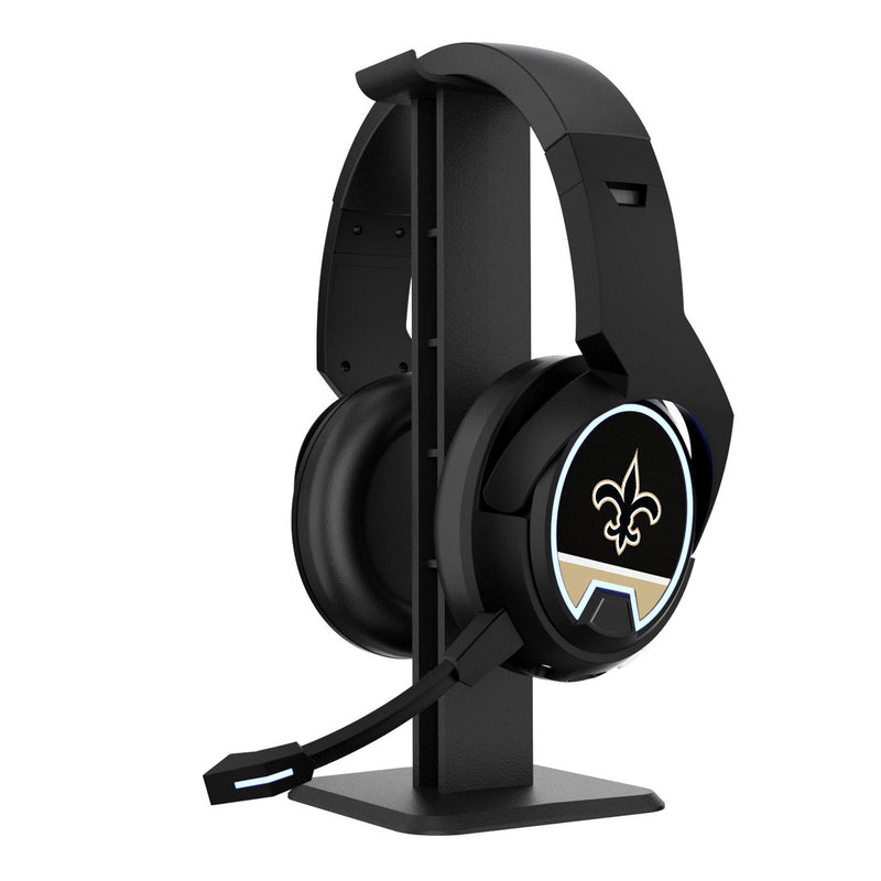 New Orleans Saints Stripe Gaming Headphones