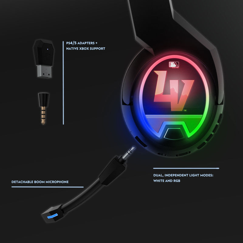 Las Vegas Aviators Stripe Gaming Headphones