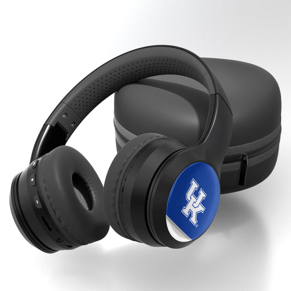 University of Kentucky Wildcats Stripe Wireless Over-Ear BT Headphones With Case