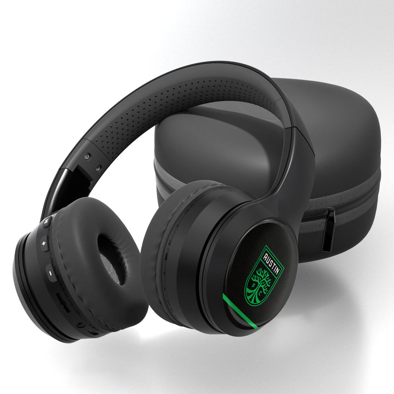 Austin FC  Stripe Wireless Over-Ear BT Headphones With Case