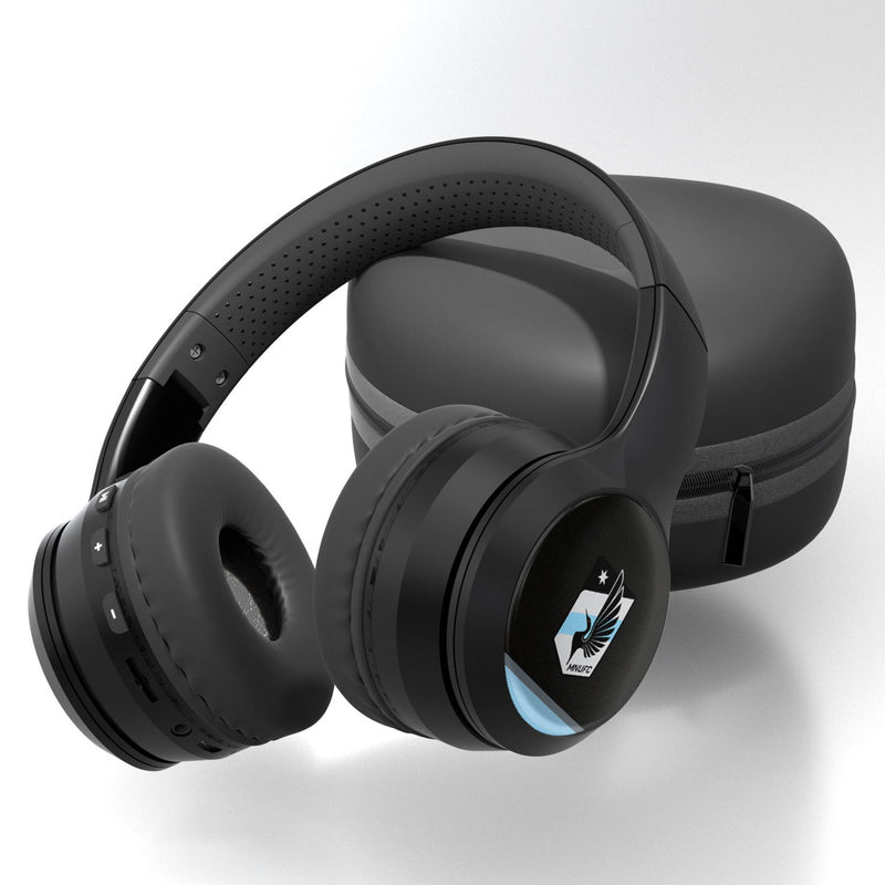 Minnesota United FC   Stripe Wireless Over-Ear BT Headphones With Case