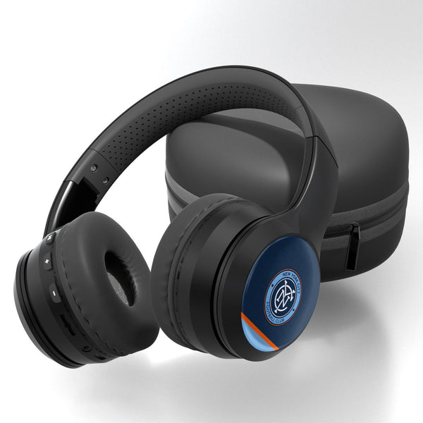 New York City FC  Stripe Wireless Over-Ear BT Headphones With Case