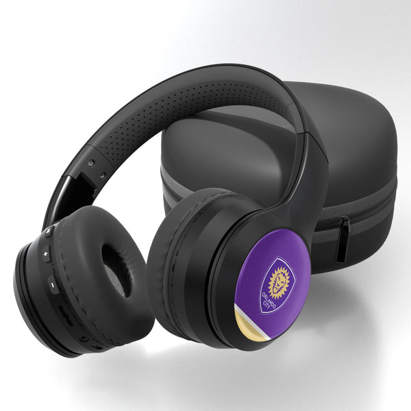 Orlando City Soccer Club  Stripe Wireless Over-Ear BT Headphones With Case