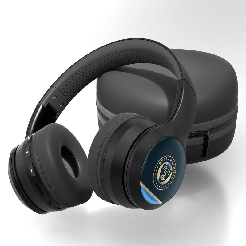 Philadelphia Union   Stripe Wireless Over-Ear BT Headphones With Case