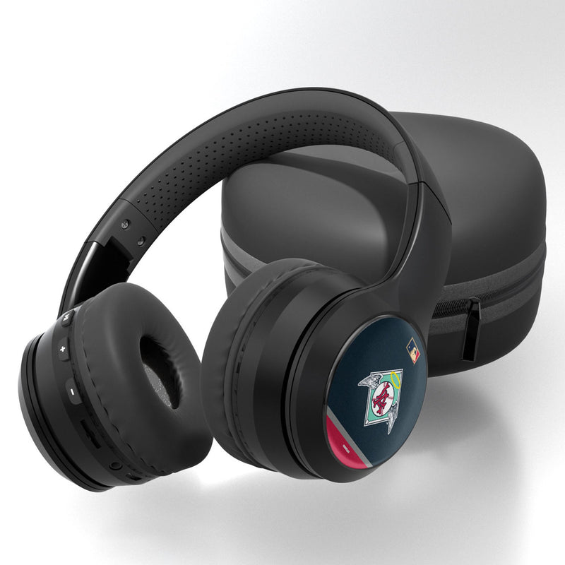 LA Angels 1961-1965 - Cooperstown Collection Stripe Wireless Over-Ear BT Headphones With Case