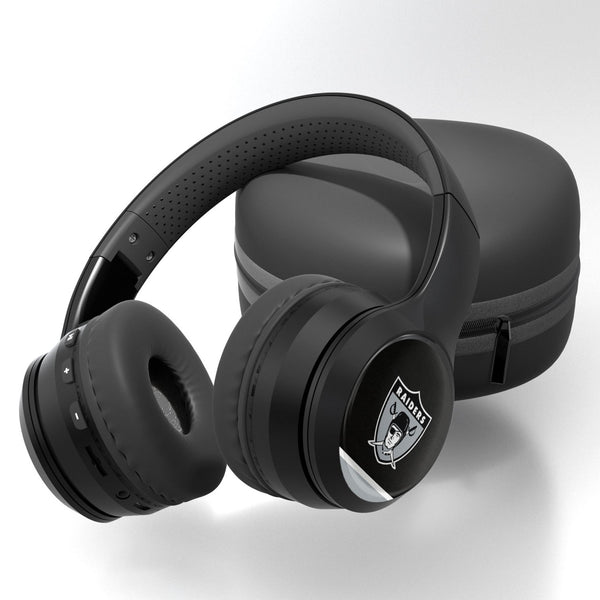 Oakland Raiders 1963 Historic Collection Stripe Wireless Over-Ear BT Headphones With Case