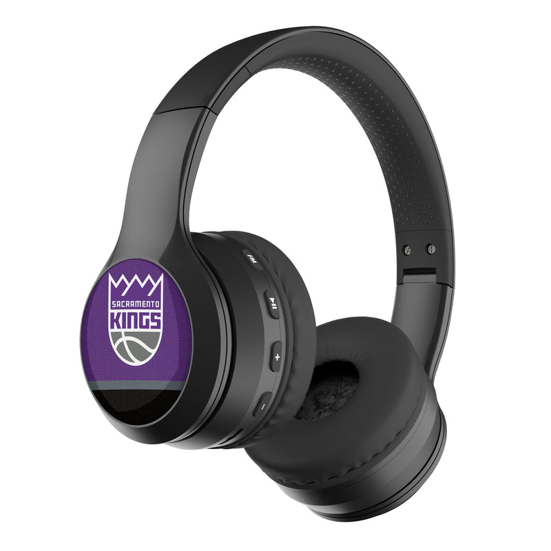 Sacramento Kings Stripe Wireless Over-Ear BT Headphones With Case