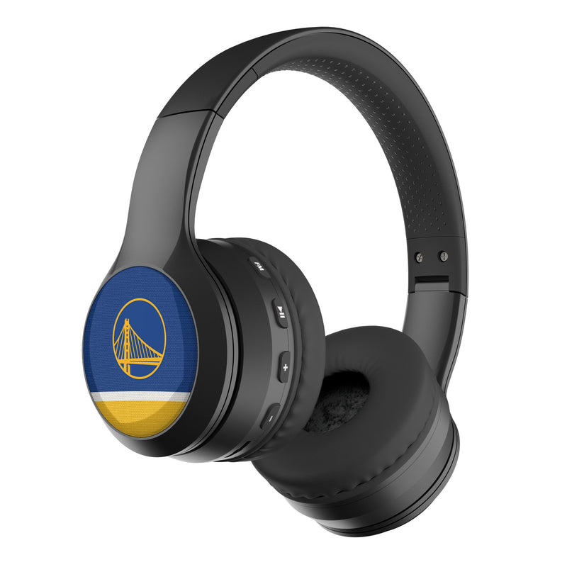 Golden State Warriors Stripe Wireless Over-Ear BT Headphones With Case